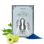 Ashpveda Organic Hair Colour Black Ammonia & PPD Free Long Lasting Hair Color for a Stronger Scalp, Silkier and Shining Hair | Chemical Free Hair Color for Women and Men (100 gm, Black)