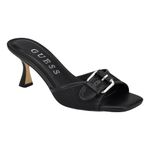 Guess Women's Dista Heeled Sandal, Black Patent 002, 8