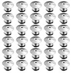 Locking Pin Keepers Backs Metal Pin Locks Replacement Pin Backs Clasps for Jewelry Brooches Badge Name Tags Crafts DIY 30pcs, Silver