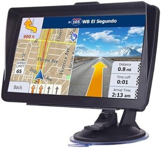 MRSXWPY 7-Inch HD Touchscreen GPS Navigator for Car, Truck & RV with 2025 Maps (Free Lifetime Updates), Voice Turn-by-Turn Guidance, Speed & Red Light Camera Alerts, Custom Truck Routing