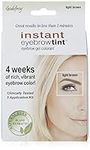 Godefroy Instant Eyebrow Color, Light Brown, 18 ounces, 12-Weeks Of Long Lasting Brow Color, 3-Applications Per Kit, 0.18 ounces