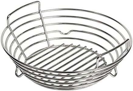 Vankey Charcoal Basket for Kamado Joe JR，Heavy Duty Stainless Steel Charcoal Ash Basket fit Minimax Big Green Egg and Other Smoker Grill