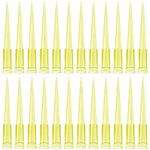 OIIKI Universal Pipette Tips, 500pcs 200ul Liquid Pipettor Tips, Clear Yellow, DNase/RNase Free Disposable Pipette Tips for Lab