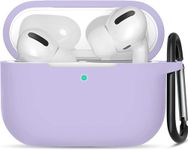 Cat Care Compatible with Airpods 4 (2024) Pouch Case Cover, Soft Silicone Case Cover with Key-Chain, 360° for Airpods 4 Gen Full Protective Pouch Case (Purple)