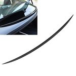 Qiilu Trunk Window Spoiler, Carbon Fiber Style ABS Material, for Tesla Model 3 2017-2021