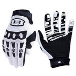 Seibertron Unisex BMX MX ATV MTB Racing Mountain Bike Bicycle Cycling Off-Road/Dirt Bike Gloves Road Racing Motorcycle Motocross Sports Gloves Touch Recognition Full Finger Glove White M