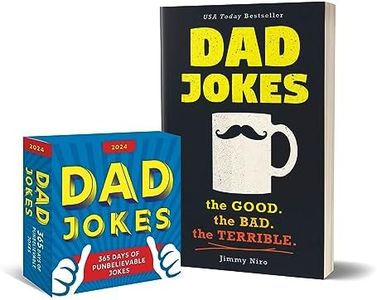 Dad Jokes 2024 Boxed Calendar and Book Gift Set: 950+ Punderful Jokes (Humor Book & Daily Calendar, White Elephant)