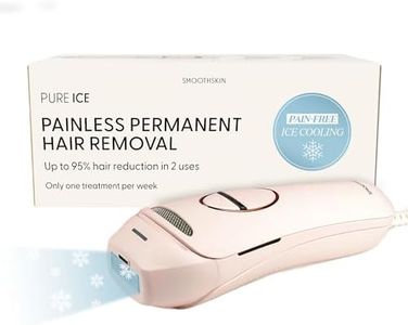 Smoothskin Pure Ice IPL Hair Removal with Sapphire Pro Ice Cooling & ThermoSense Technology in Soft Pink, Alternative to Laser, for Body, Face, Bikini, Corded
