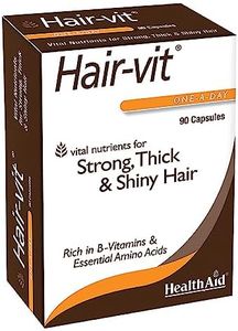 Hair VIT 90 Caps, Once Daily, Vital Nutrients for Strong, Thick, & Shiny Hair, Rich in B-Vitamins & Essential Amino Acids