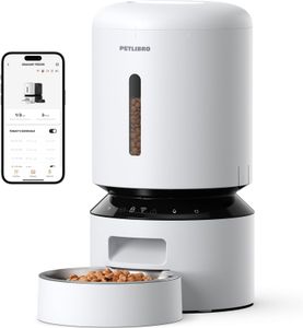 PETLIBRO Automatic Cat Feeder, 5L Smart WiFi Pet Food Dispenser – White