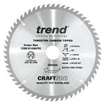 Trend Wood Cordless ATBR Circular Saw Blade, 210mm Diameter, 30mm Bore, 60 Teeth, TCT, 1.8mm Kerf, +20° Hook, CSB/21060TC