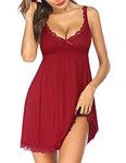 Avidlove Sexy Sleepwear Womens Chemise Nightgown Full Slips Lace Lingerie Nightgown