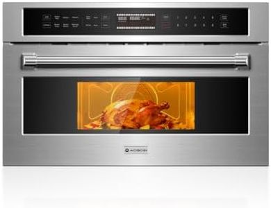 AAOBOSI 30 Inch Built-in Microwave Oven Air Fryer Combo Convection Oven