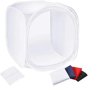 Neewer® 24x24 inch/60x60 cm Photo Studio Shooting Tent Light Cube Diffusion Soft Box Kit with 4 Colors Backdrops (Red Dark Blue Black White) for Photography