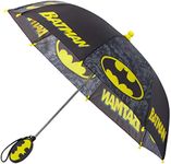 DC Comics Kids Umbrella, Batman Toddler and Little Boy Rain Wear for Ages 3-6