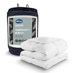 Silentnight Duck Feather and Down Duvet - Hotel Quality Luxury 13.5 Tog King Winter Duvet Feather and Down Warm Cosy Quilt with Breathable Cotton Cover - Machine Washable - King