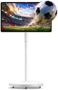 NEWORK 27" Portable TV with Hi-Fi Audio, 44W Quad Speakers & Subwoofer, Android 14 EDLA Touch Screen Monitor, 8GB+128GB, Built-in 8H Battery, 5MP Privacy Camera, Voice Remote Control