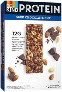 BE-KIND - Barres de Céréales Protéinées - Noix & Chocolat Noir - Sans Gluten - Riches en Fibres - Grand Format - 12 x 50g