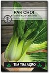 Tim Tim Agro 10G Pak Choi Seed For Planting - Bok Choy Or Chinese Cabbage - A Tasty F1 Hybrid Imported Variety To Plant Asian Greens In Your Home Vegetable Garden. Grow Great Stir-Fries