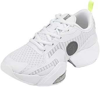 Zumba Women’s Air Stomp Classic Athletic Shoes, Low-Top Dance Sneakers for Women, White, 9.5