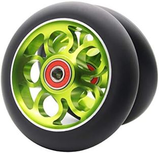 2Pcs Replacement 110 mm Pro Stunt Scooter Wheel with ABEC 9 Bearings Fit for MGP/Razor/Lucky Pro Scooters (Green)