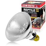 LUCKY HERP Reptile UVA UVB Heat Bulb, 125W E27 Turtle UV Heat Lamp, Vivarium D3 Basking Light Bulb for Reptile, Tortoise, Bearded Dragon and Amphibian