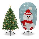 Nomiou Christmas Tree Storage Bag Plants Covers for Winter 80W x 100H CM 420D Oxford Fabric ChristmasTree Bag Waterproof with Drawstring