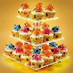 Cupcake Stand with Yellow Lights, A