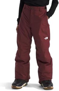 The North Face Boys' Freedom Insulated Pant | Waterproof Snow Pants for Ski & Snowboard, Ankle Gaiters, Adjustable Waist, Secure Zip Pockets, Sumac, Small