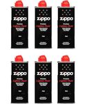Ziippo Lighter Fuel, Works with Ziippo Windproof Lighter and Ziippo Refillable Hand Warmer, Fast Ignition, Low Odor, Lighter Fuel Refill, Easy Fill Nozzle, Black, 125 ml (Pack of 6)