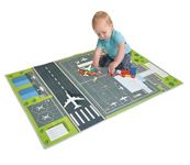 Kids Rug Play Mat, Airplane Car Play Carpet Mat, Runway Road Map Play Rug, Airport Kids Carpet Playmat, Carpet Game Area Rug for Boys Children Toddler Bedroom Playroom, 31.5 x 47.2 Inch (80cm x 120cm)