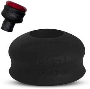 Grip-N-Rip Knob Stacker Choke-Up Ring for Baseball/Softball Bats Provides Choking Up Space & Relief from Bat Sting, Stackable for Custom Fit and Comfort (Black)