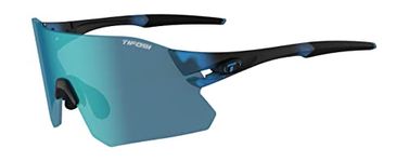 Tifosi Optics Rail Cycling & Baseball Sunglasses (Cystal Blue) Rimless Shield Frame, Shatterproof Lenses Lightweight (For Men & Women)