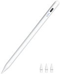 HATOKU Pen for iPad 2018-2023, Stylus Pen for iPad with Tilt Sensitivity & Palm Rejection, Magnetic Pencil for iPad Air 3/4/5, iPad Mini 5/6, iPad 6/7/8/9/10, iPad Pro 11"/12.9"(Cool White)