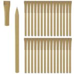 Eco Friendly Pens - Pack of 30 Black Ink Ballpoint Biro Pens - Sustainable Stationery Supplies for Office and School - Great Gift Idea for Teachers and Students