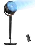 Dreo Bedroom Fan, Standing Fan, 120 Degrees, Oscillating Standing Fan, Silent Floor Fan with DC Motor, Pedestal Fan for Room, 8 Speeds, 3 Modes, 20 dB
