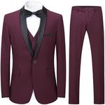 Sliktaa Mens Suits 3 Pieces Slim Fi