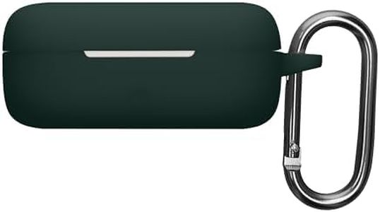 kwmobile Custodia Caricatore Compatibile con Huawei FreeArc - Cover Silicone verde scuro - Rivestimento Gommato Protezione con Gancio