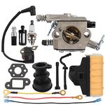 AUTOKAY MS 250 Carburetor for Stihl MS210 MS230 MS250 021 023 025 Chainsaw for Walbro WT286 Carb W/Air Filter Fuel Line