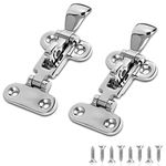 Marine Grade Boat Door Hatch Anti-Rattle Latches, Hold Down Clamp Latches, Solid Construction, Lockable, 316 Stainless Steel with Screws(2 PCS)