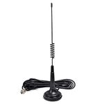 HYS 27Mhz Magnetic Mount Base Antenna with PL259, 2.5inchs Magnetic Base, Magnet Mount Stainless Steel CB Antenna for 26-28Mhz Cobra Midland Uniden Anytone Handheld/Mobile CB Radio/Device