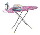 FLIPZON Wooden Self Standing 18" Unique Folding Premium Ironing Board/Table with Iron Holder, Foldable & Adjustable (122 x 47cm) - (Make in India), Multicolor