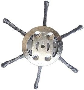 6in Steel Wire Grass Trimmer Head Replacement, Trimmer Blade for Cordless String Trimmer, Weed Eater, Metal Weed Eater Blade