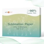 HTVRONT Sublimation Paper 8.5 x 11 Inches - 150 Sheets Excellent Ink Release Sublimation Transfer Paper for Tumblers, Mugs, T-shirts