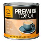 Manns Premier Top Oil 500ml - A Premium Grade Quick Drying Top Oil That Enhances & Protects The Wood's Natural Beauty