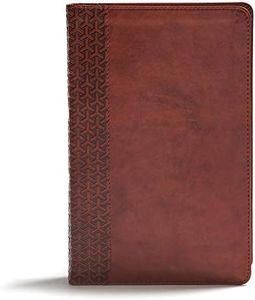CSB Everyday Study Bible, British Tan LeatherTouch: Black Letter, Study Notes, Illustrations, Aricles, Easy-To-Carry, Ribbon Marker, Easy-To-Read Bible Serif Type