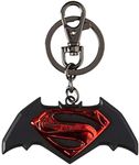 DC Superman v Batman Dawn of Justice Limited Edition Black Pewter Keyring Key Ring, Multi Color