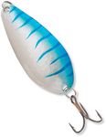 Blue Fox SSP4HMNB Strobe Tear Drop Spoon 3-1/4", 3/4 oz, Hammered Nickel Blue Stripe