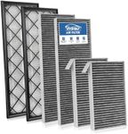RVgolf 6 PCS Cabin Air Filters for 2020-2025 2026 Tesla Model Y, 2025-2026 Model Y Refresh (Juniper) Launch Internal and External Air Intake Filter AC Filter Replace 165837500A 165837600A Accessories