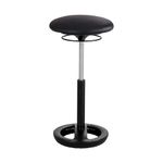 Safco Products 3001BV Twixt Active Seating Chair, Black Vinyl